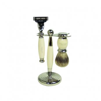 Элитный бритвенный наборTruefitt & Hill адаптированный под бритвенную систему Gillette Mach3 Edwardian (3 предмета) высококачественная смола