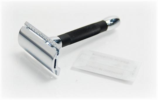 Cтанoк для бритья Т-образный "прямой срез" хромированный