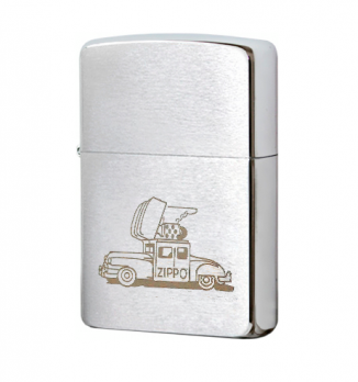 28691 Зажигалка Zippo Сar, Brushed Chrome