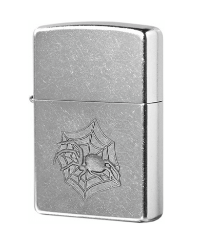 21185 Зажигалка Zippo Web Walker, Street Chrome