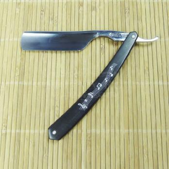 Бритва опасная Thiers-Issard  MUSIC 6/8, 1/1, углеродистая сталь, ручка из черного дерева