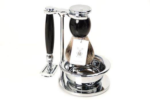 Элитный бритвенный набор Muehle Pinsel (4 предмета) (Синт. смола)