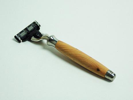 Бритвенный станок gentleman barbier адаптированный под Mach3, ручка кедр