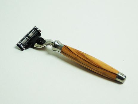 Бритвенный станок gentleman barbier адаптированный под Mach3, ручка оливковое дерево