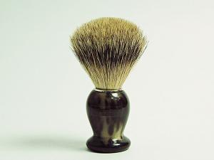Кисточка-помазок Gentleman Barbier из щетины барсука Silvertip, ручка из буйволиного рога