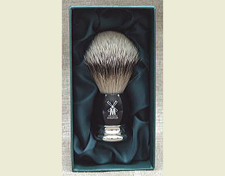 Кисточка-помазок Muehle Pinsel  для бритья, серебряный барсук