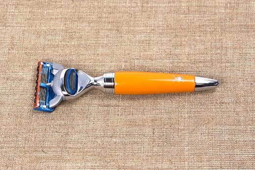 Бритва безопасная Jurgen Muller KG адаптированная под бритвенную систему Жиллет Фьюжн (высококачественная смола)