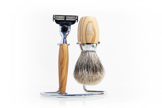 Элитный бритвенный набор Muehle Pinsel (3 предмета) "Олива"